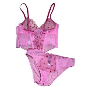 Adore Me Caroline Bustier Corset with Matching Panties Women’s US 32B / S